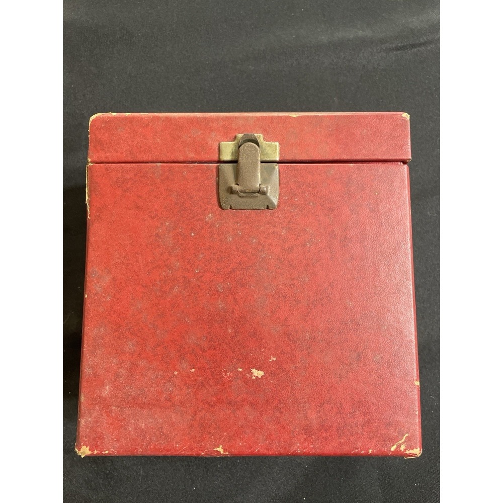 Vintage 45 RPM Record Lot w/ Red Storage Case – RCA Victor, MGM, Decca, More